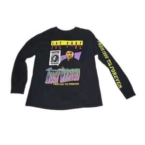 Ice Cube "Most Wanted" Amerikkas 1990 Themed Long-sleeved T-Shirt Size Large